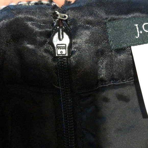 Vtg Y2K J.Crew Silk Blend Tweed Pencil Skirt Sz 2 Knee Length Corpcore Classic - Picture 10 of 10